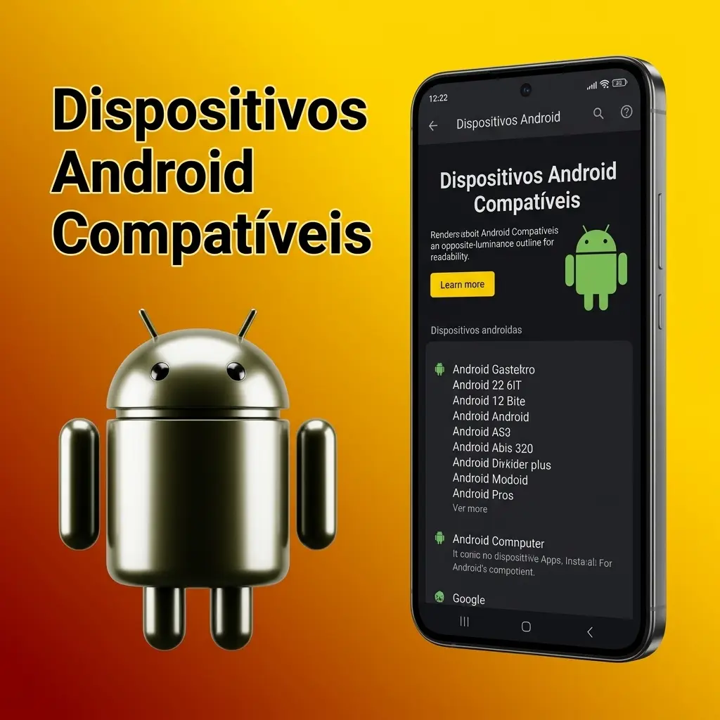 Lista de dispositivos Android compatíveis com o app, de básicos a top de linha, lançados entre 2020 e 2025