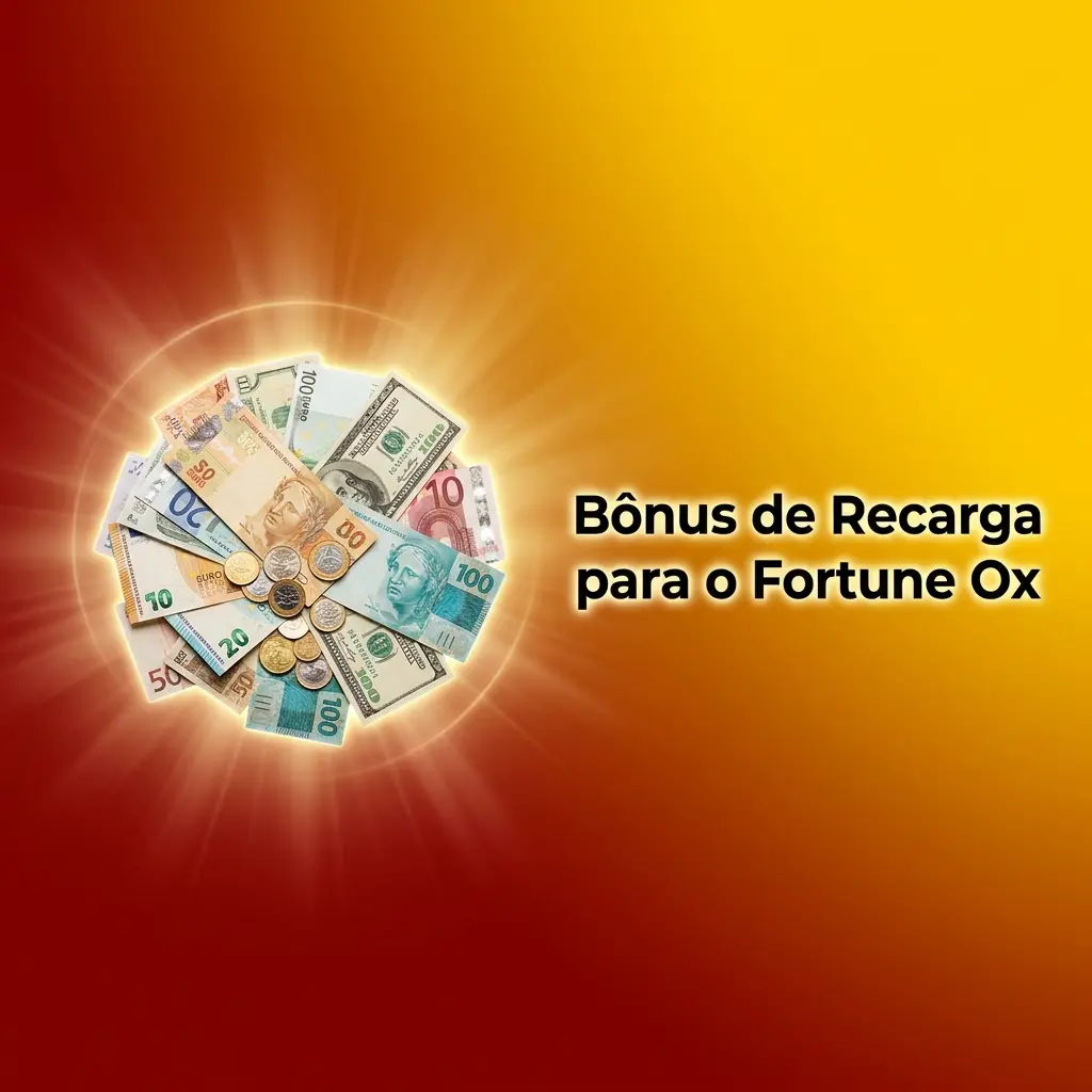 Bônus de recarga para jogadores cadastrados no Fortune Ox com percentual sobre depósitos adicionais