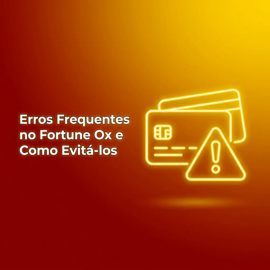 Erros comuns no Fortune Ox: apostas altas sem conhecer o jogo, ignorar multiplicador e falta de limite de perda.