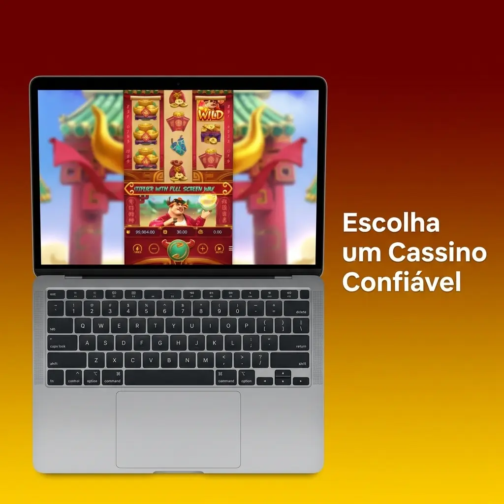 Homem analisando cassinos online confiáveis para jogar Fortune Ox com bônus e pagamento via Pix